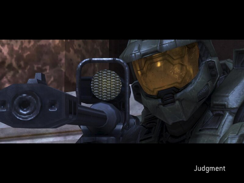 Master Chief with weapon