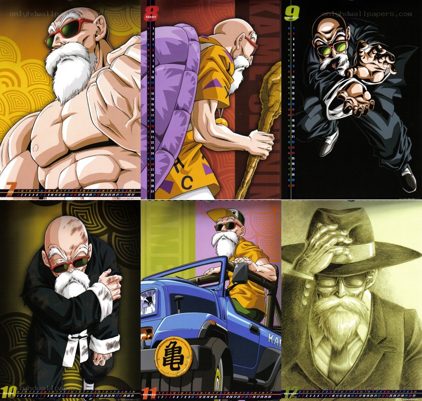 Master Roshi calendar art