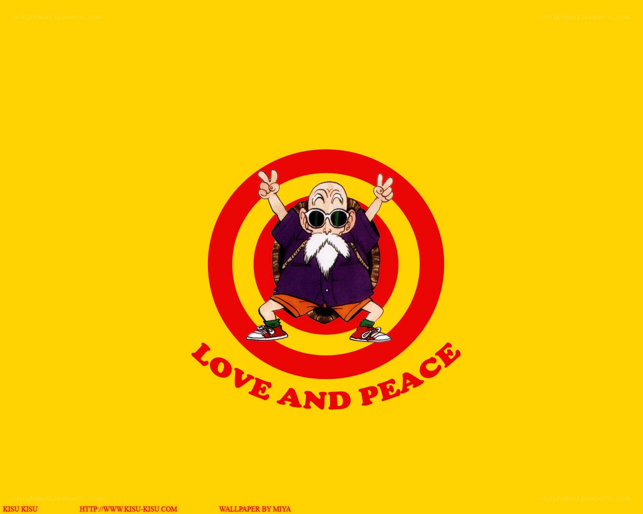 Master Roshi peace sign