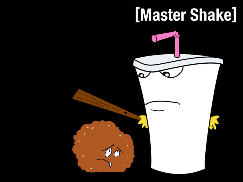 Master Shake with a bat