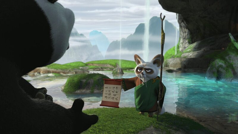 Master Shifu with scroll
