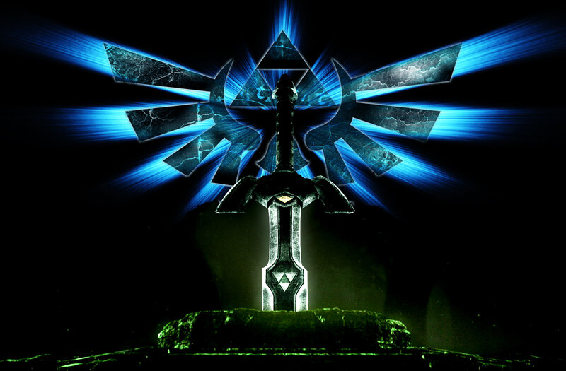 Master Sword and Triforce