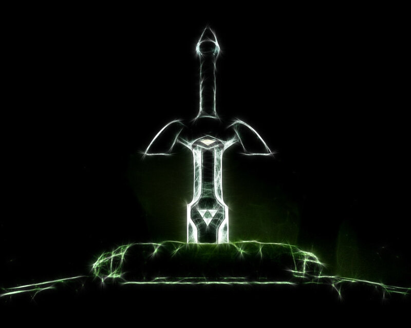 Master Sword glowing green