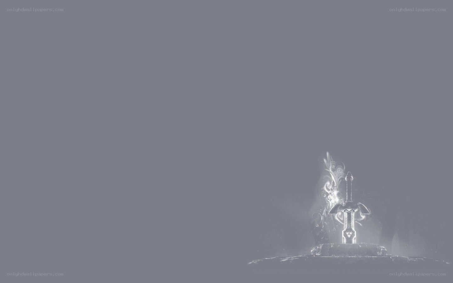 Master Sword in a misty chamber