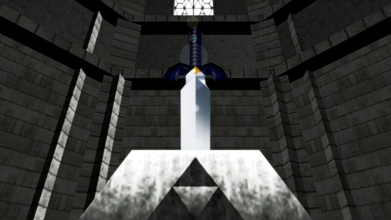 Master Sword in a stone