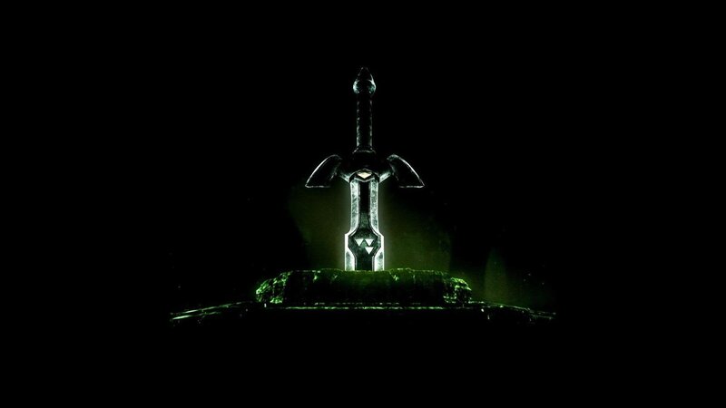 Master Sword in dark setting
