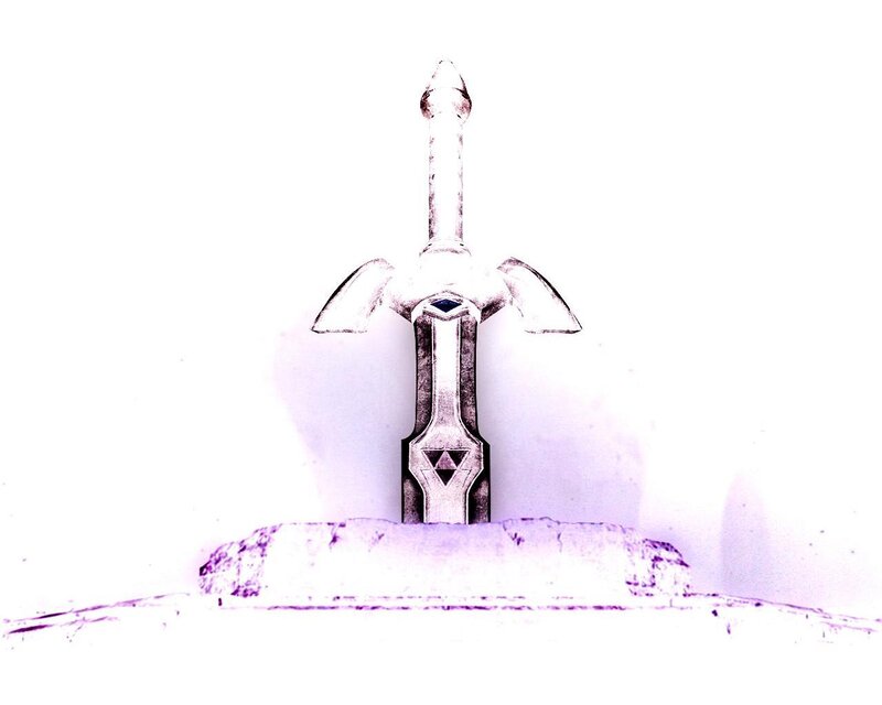 Master Sword in stone