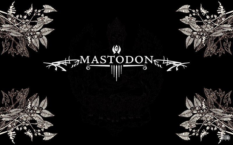Mastodon Logo with Foliage