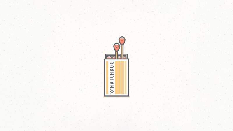 Matchbox with Smiling Matches