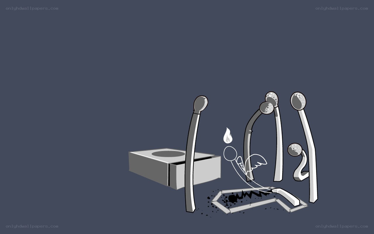 Matchstick characters in chaos