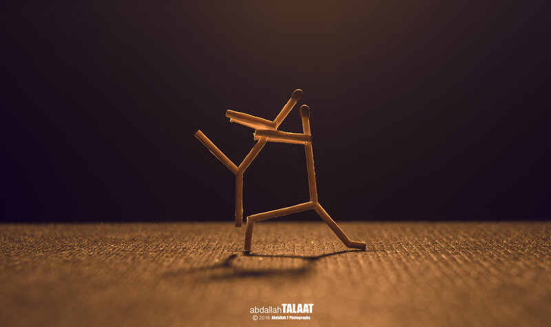 Matchstick Figures Fighting