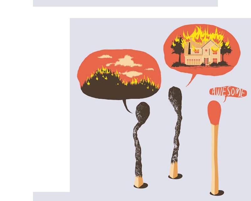Matchstick fire thoughts