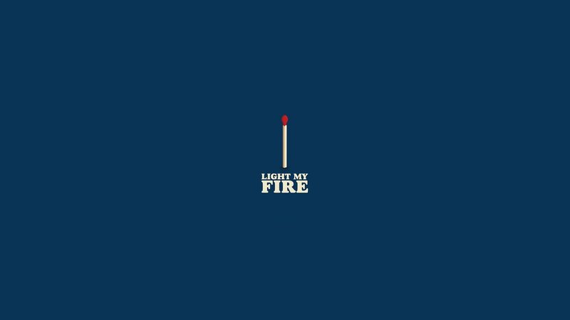 Matchstick with Text