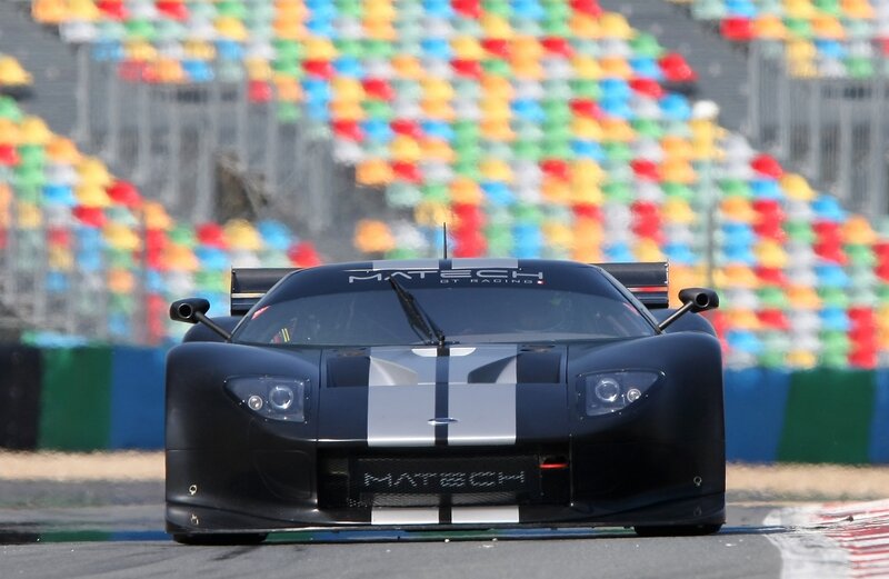 Matech GT racing car on track