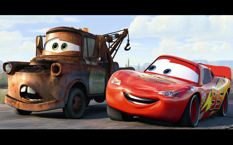 Mater and Lightning McQueen