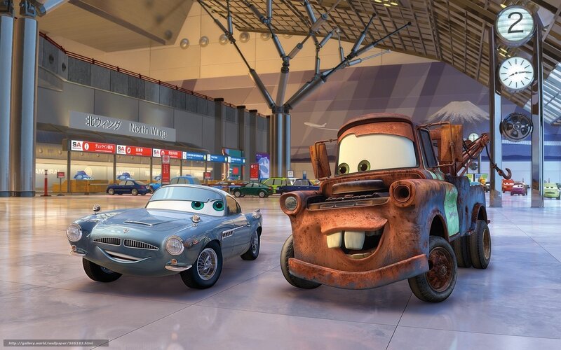 Mater and Luigi at airport