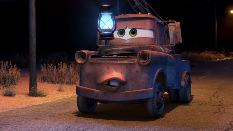 Mater the Tow Truck at Night