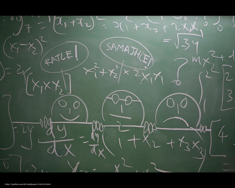 Math chalkboard doodles