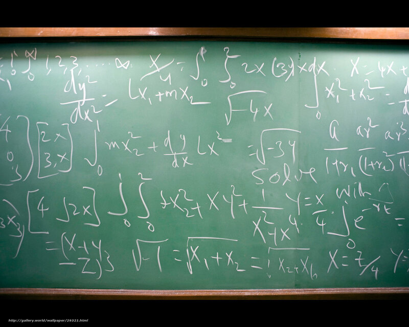 math equations on a chalkboard
