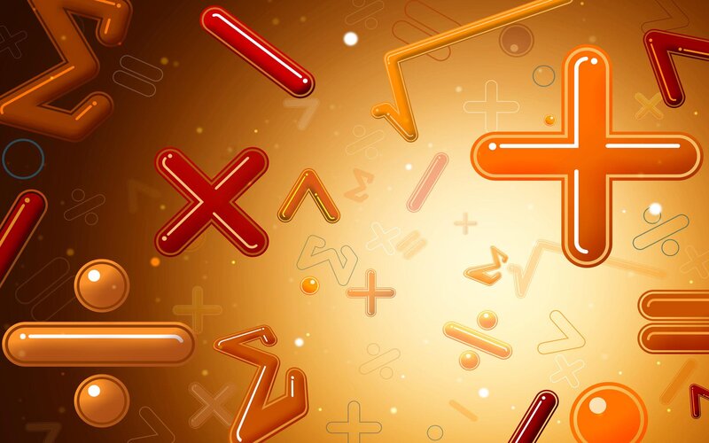 Math symbols background
