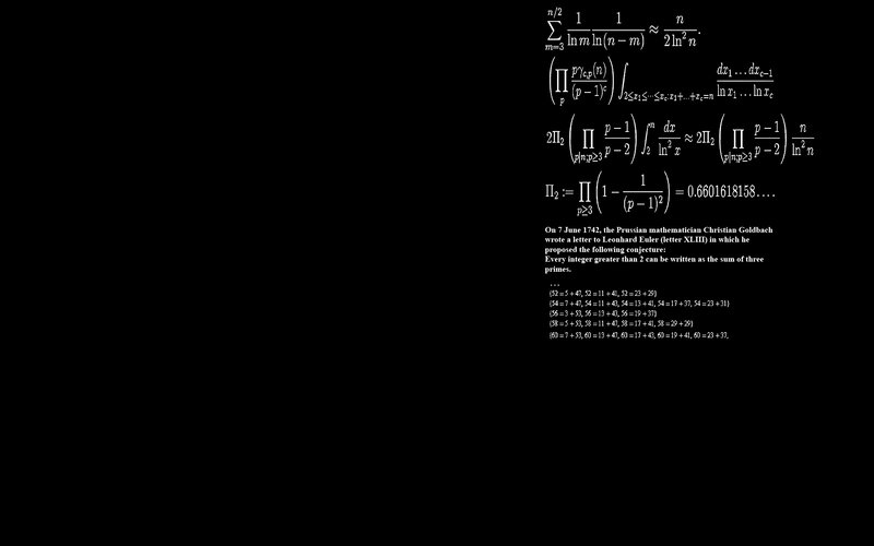 Mathematical conjecture and formulas
