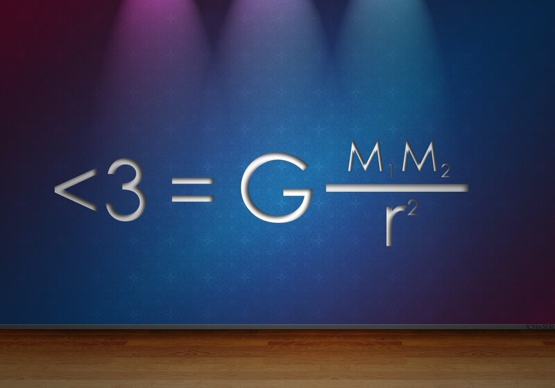 Mathematical Equation — Blue, Dramatic