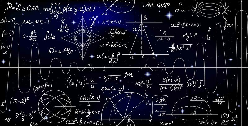 Mathematical Equations and Diagrams — Black