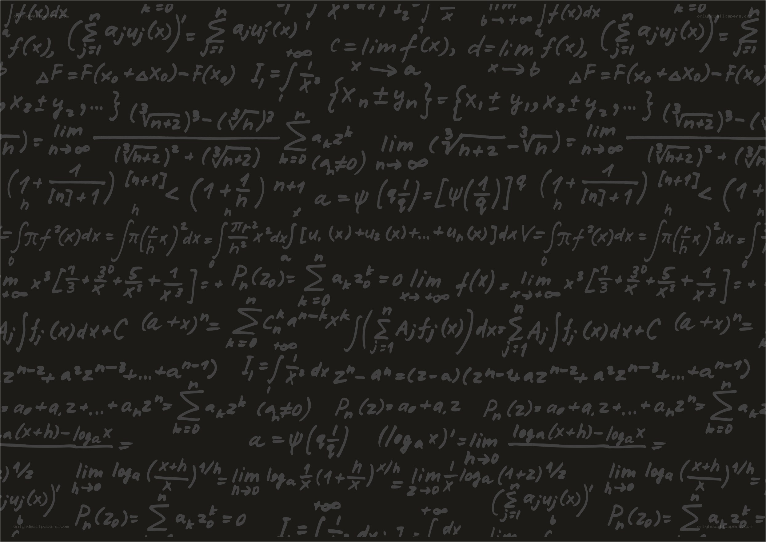 mathematical equations background