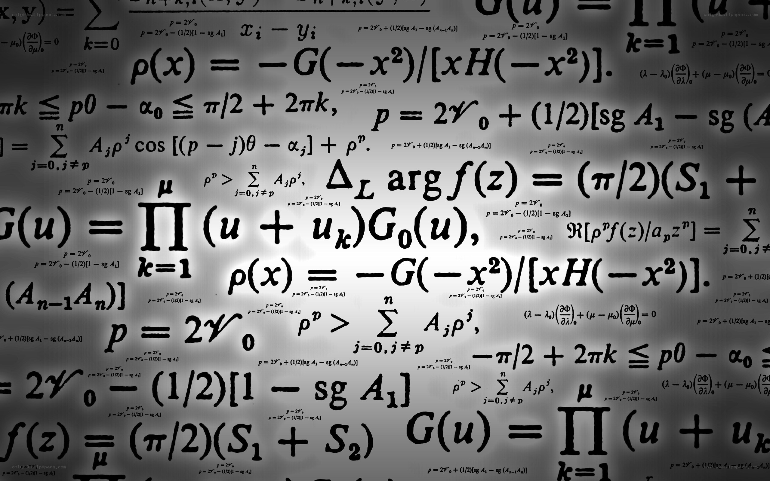 mathematical equations background