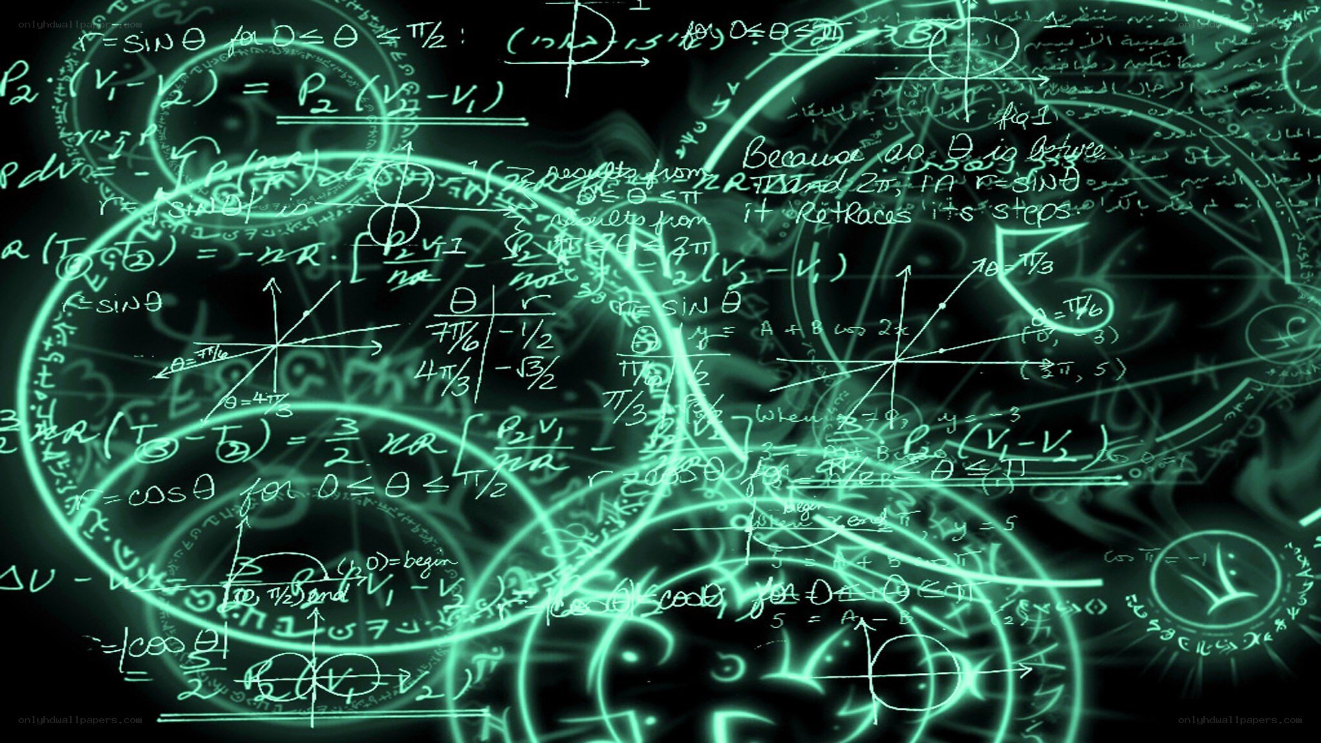 mathematical equations background