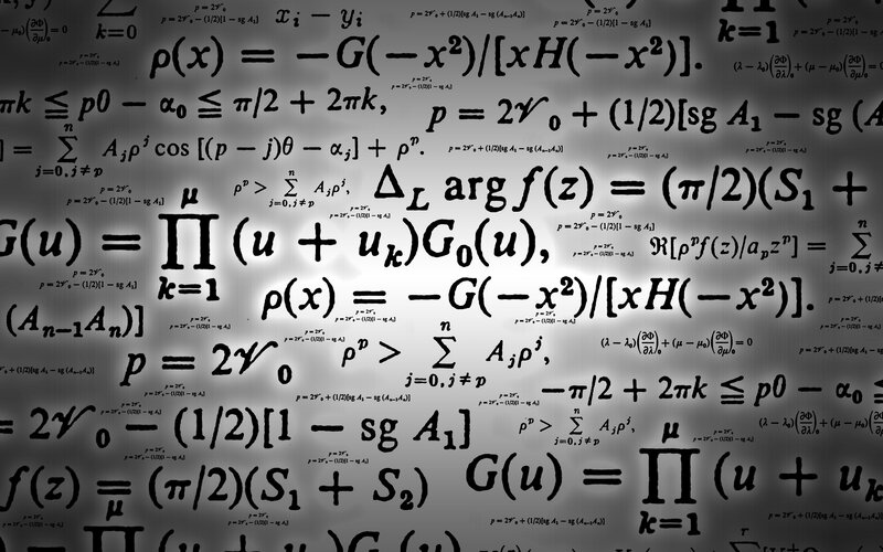 Mathematical Equations — Black, Academic, Abstract, Formulas