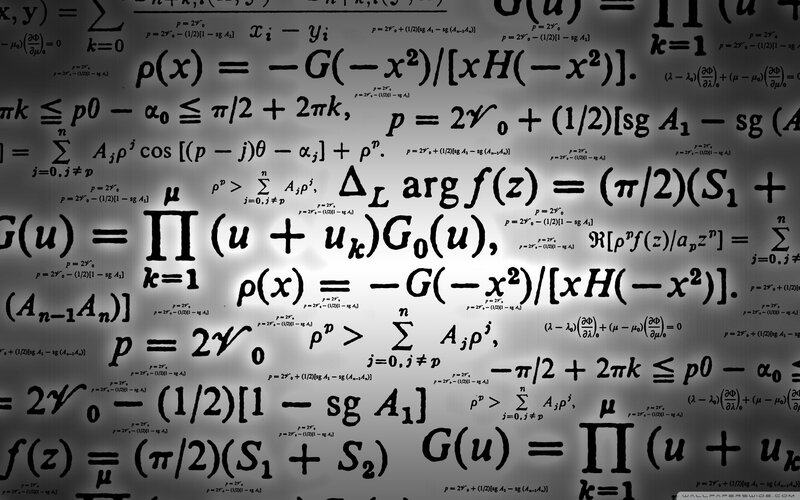 Mathematical Equations — Black, Academic, Abstract
