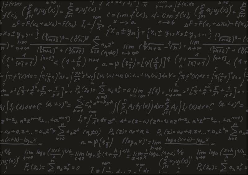 Mathematical Equations — Black, Academic, Illustration, Formulas, Integrals