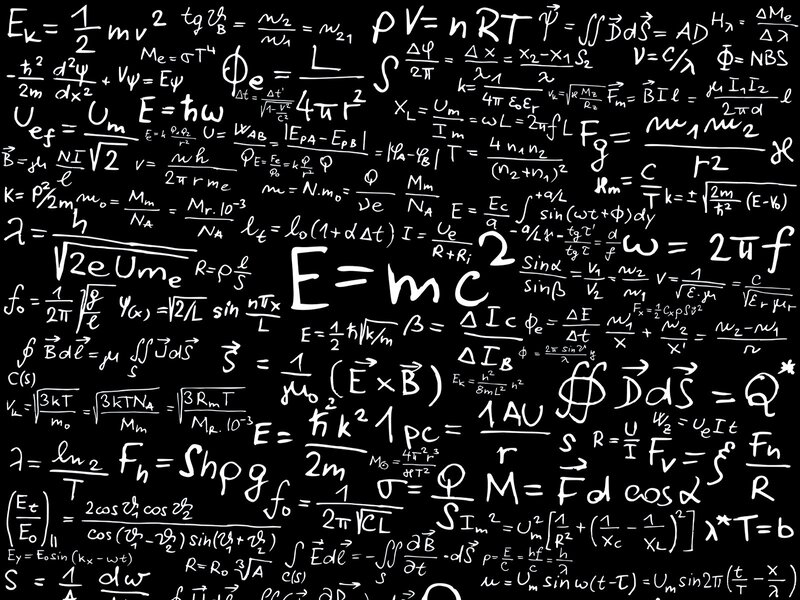 Mathematical Equations — Black, Academic, Illustration, Formulas, Symbols, Physics