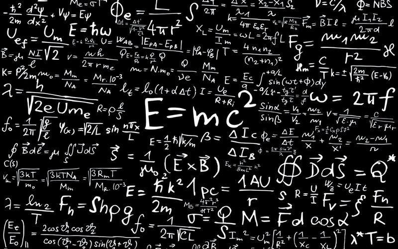 Mathematical Equations — Black, Academic, Illustration, Formulas, Symbols