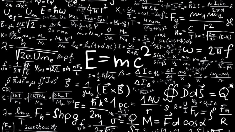 Mathematical Equations — Black, Academic, Illustration, Formulas