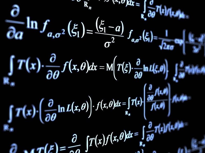 Mathematical Equations — Black, Academic, Photograph