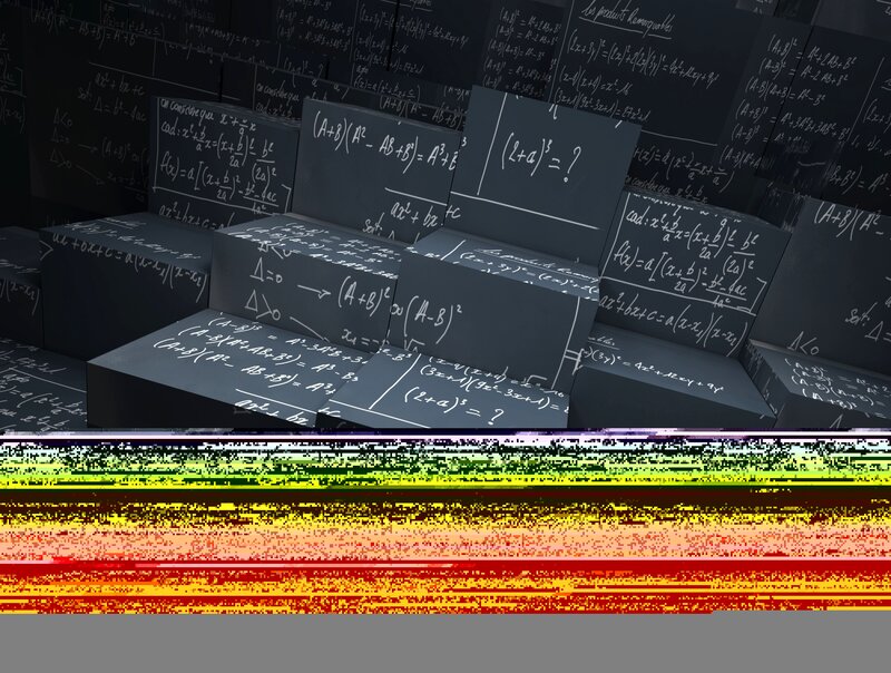 mathematical equations on blocks