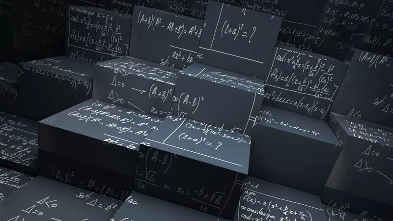 Mathematical Equations on Blocks — Black
