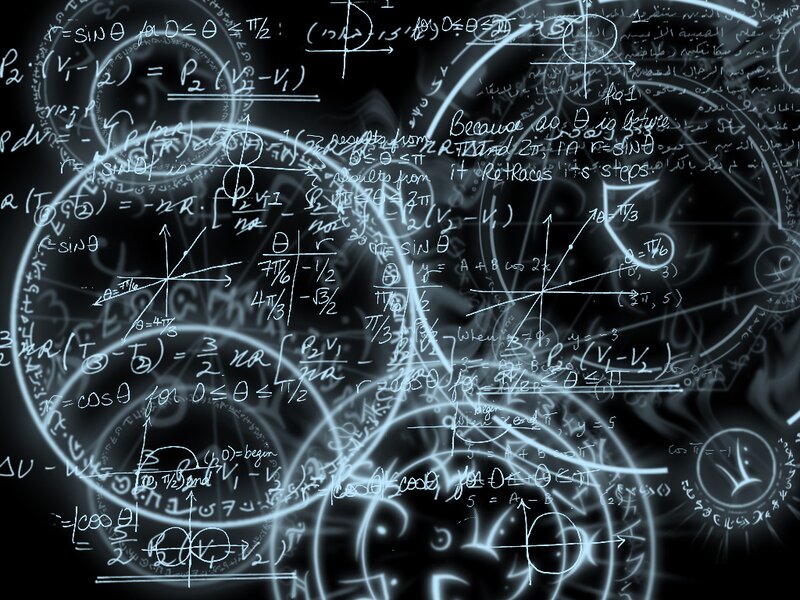 Mathematical Equations — White