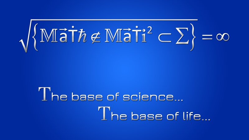 Mathematical Formula — Blue, Serious