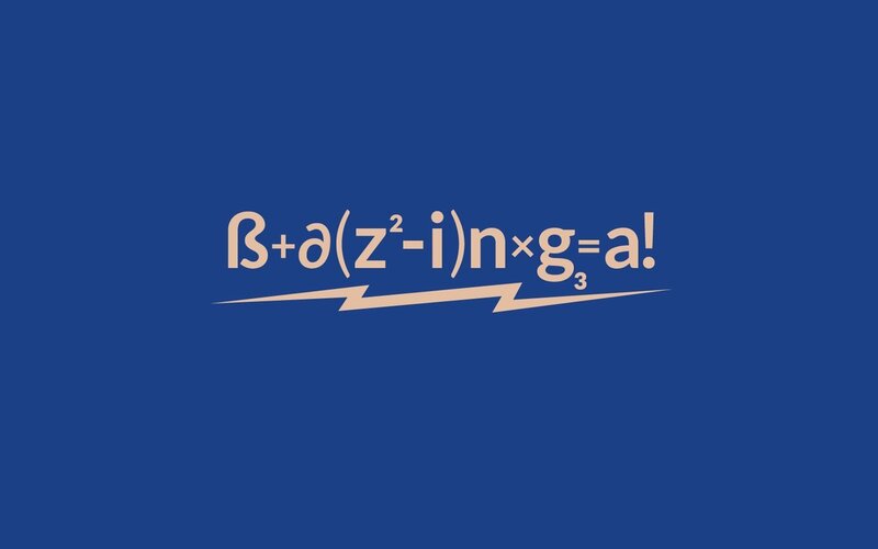Mathematical Formula — Blue