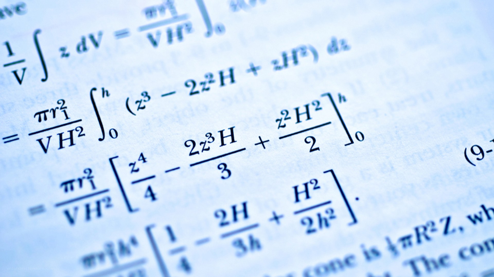 mathematical formula on paper