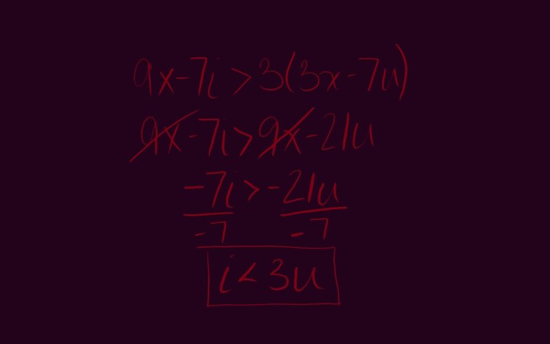Mathematical Inequality — Purple