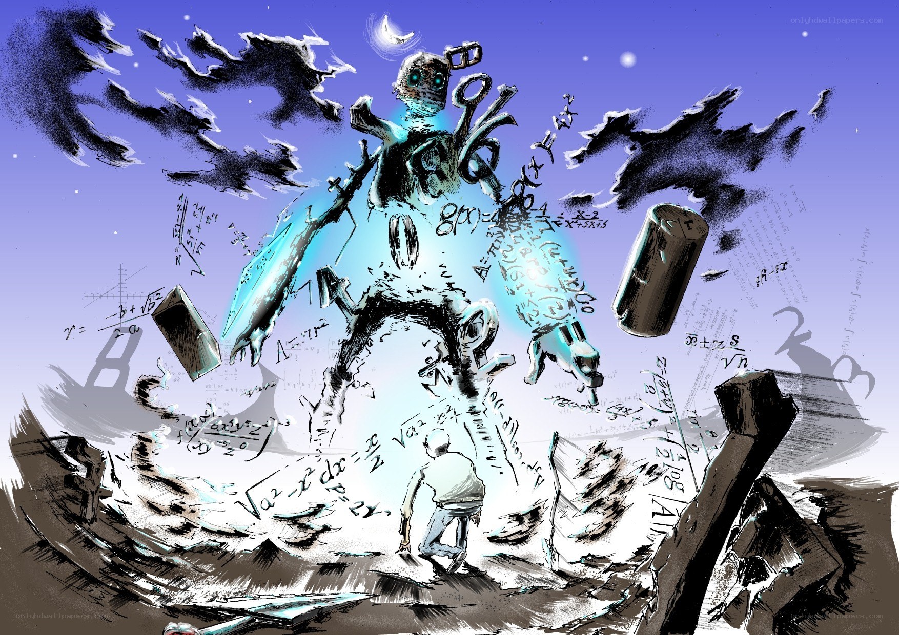 Mathematical monster attack