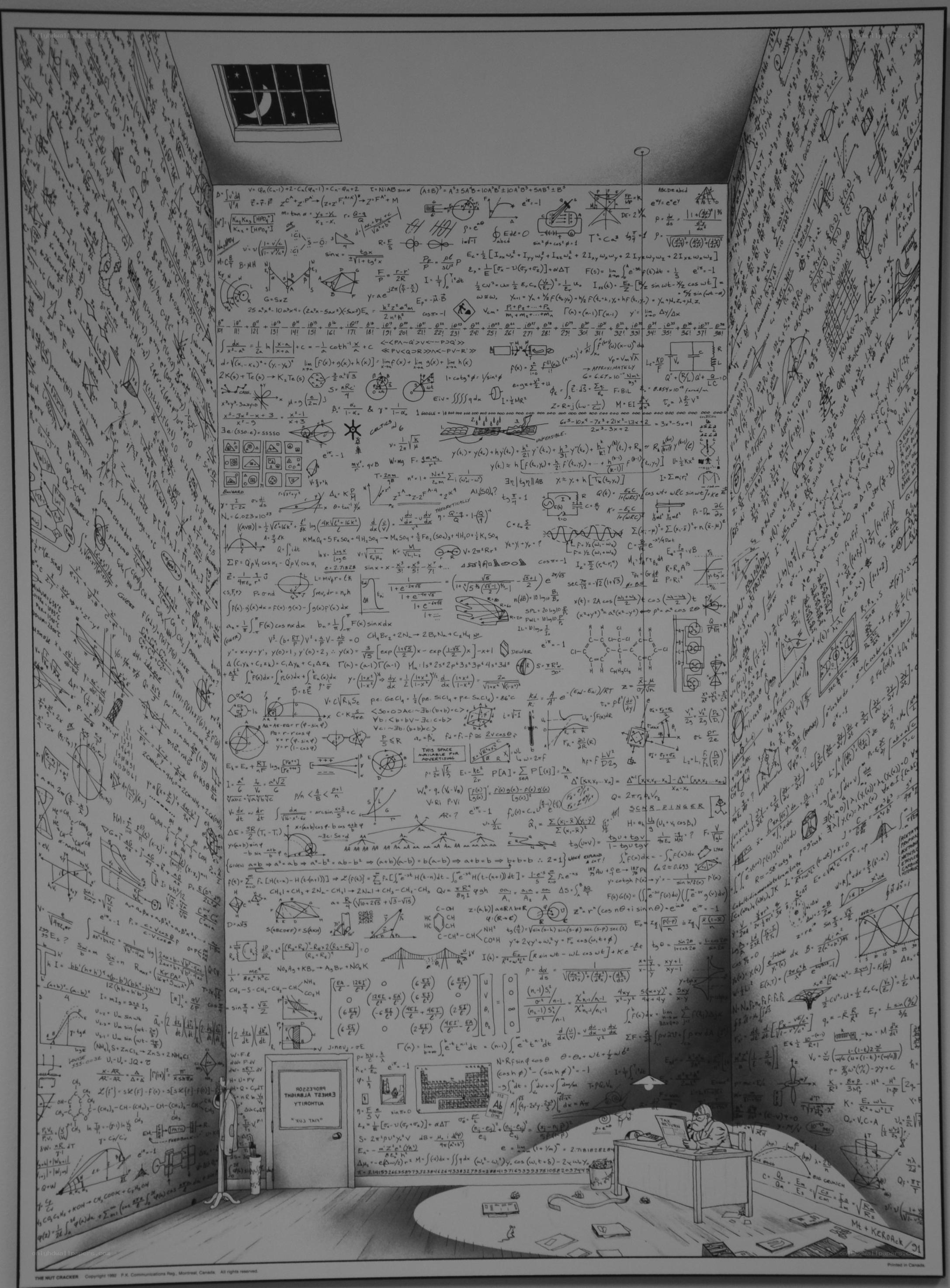 mathematical room illustration