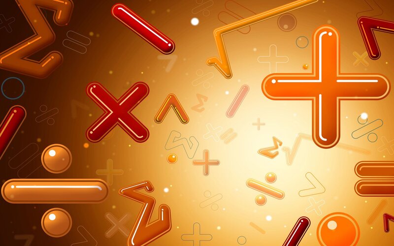 mathematical symbols background