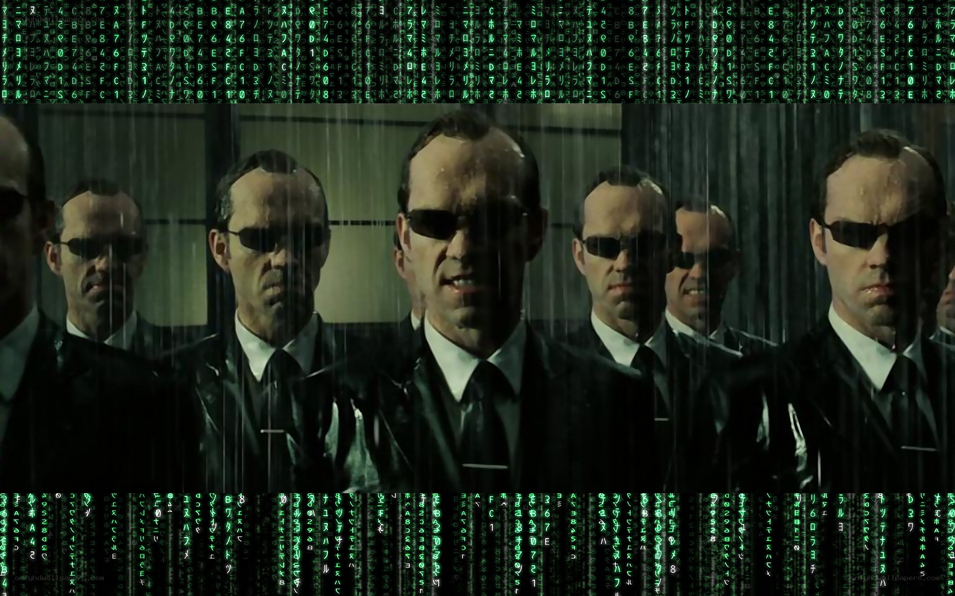 Matrix agents in rain