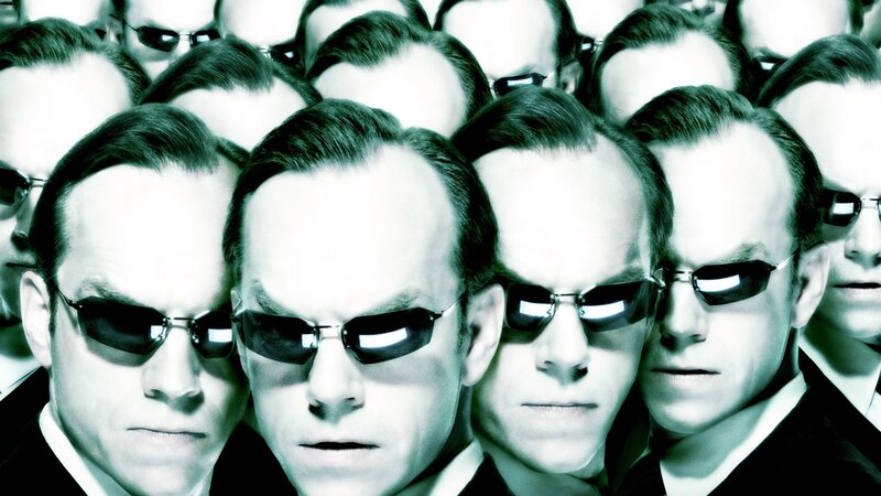 Matrix agents in sunglasses