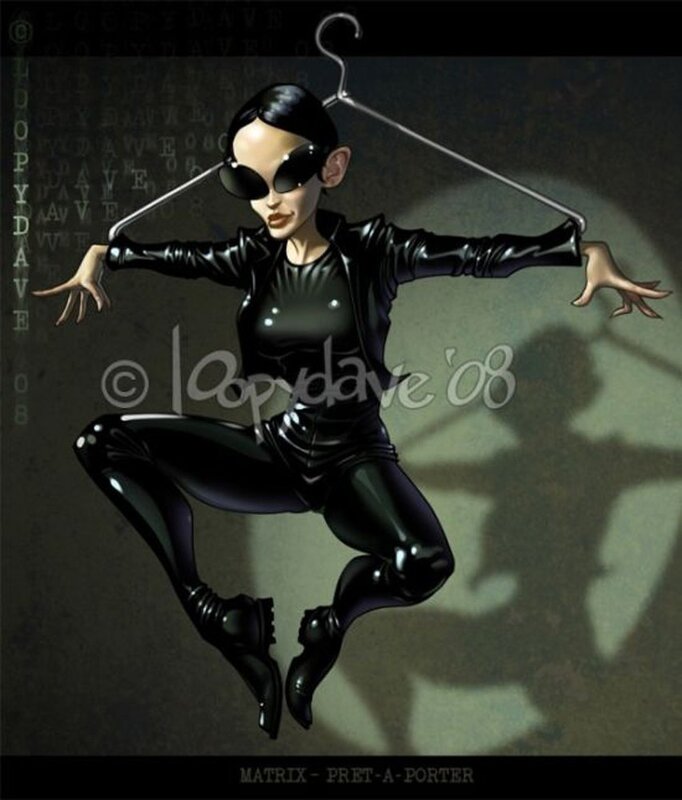 Matrix character in black suit